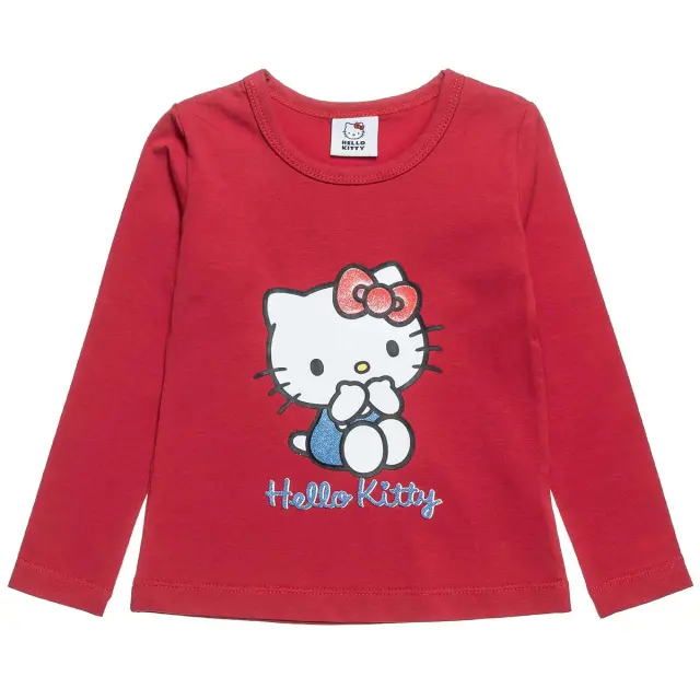 Μπλούζα Hello Kitty με ανάγλυφα γράμματα