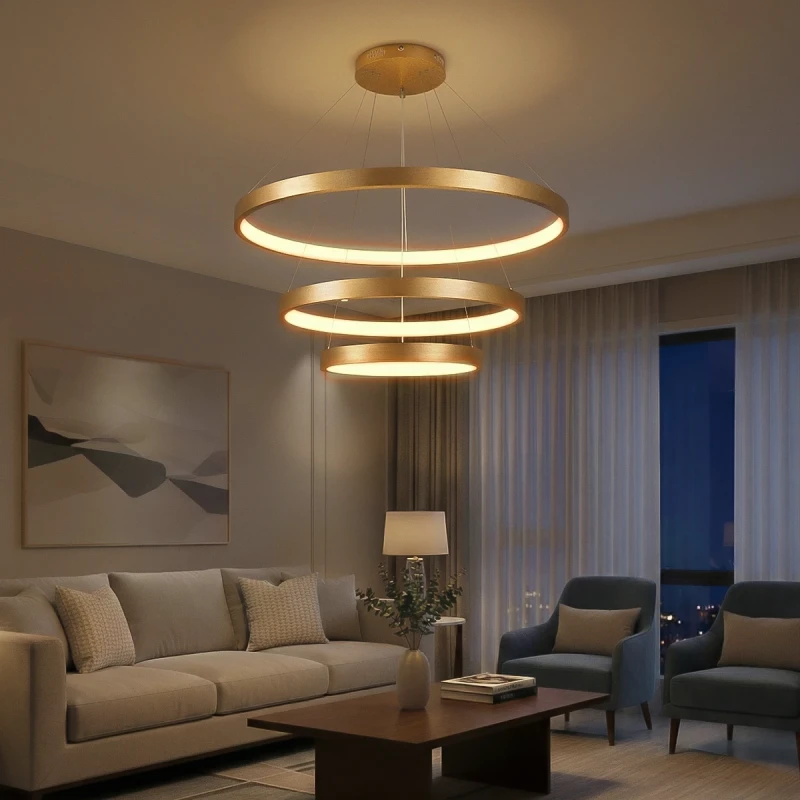 NEMESIS LED Κρεμαστό Φωτιστικό Οροφής 120W με Χειριστήριο από 2700K έως 6000K Dimmable KLV-101-0222