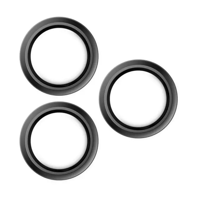 Tempered Glass Rings Hammer Glass για Τζαμάκι Κάμερας Apple iPhone 14 Pro/ 14 Pro Max Μαύρο N70131