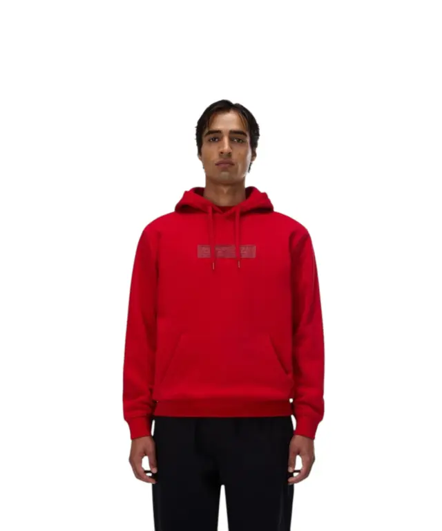 Napapijri - Ανδρικό Φούτερ Με Κουκούλα B-Box Logo NP0A8BLT-R1F Κόκκινο - XL