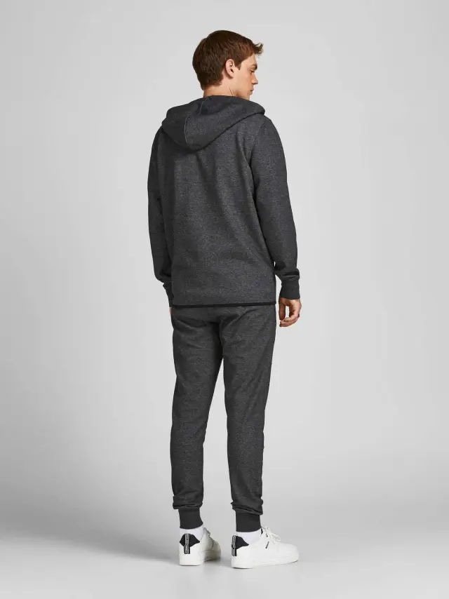 JCOAIR SWEAT ZIP HOOD NOOS. Dark Grey Melange 2