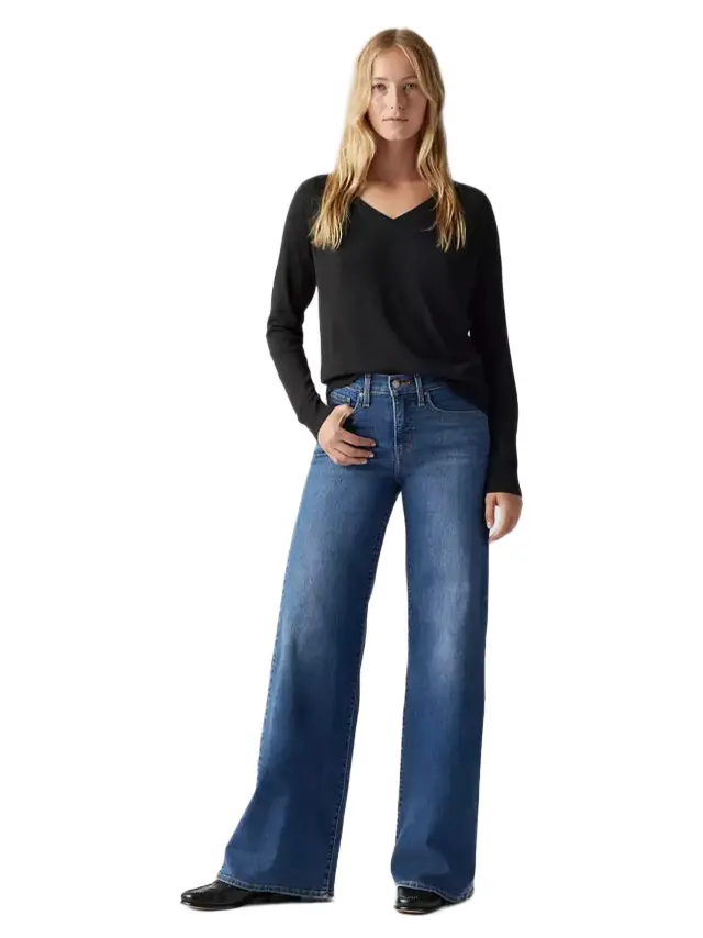 Levi's 318 Shaping Wide Leg Jeans γυναικείο τζιν παντελόνι 001PZ0001-1