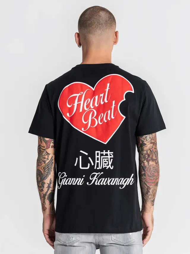 Gianni Kavanagh Ανδρικό HEART T-Shirt – Black - S