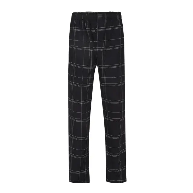 Calvin Klein Ανδρική Πυτζάμα Flannel Sleep, Χρώμα Charcoal Top-Beam Plaid Black Btm 3
