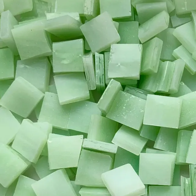 Γυάλινη Ψηφίδα Tiffany Glass 10x10mm - T091 Jade - 200gr