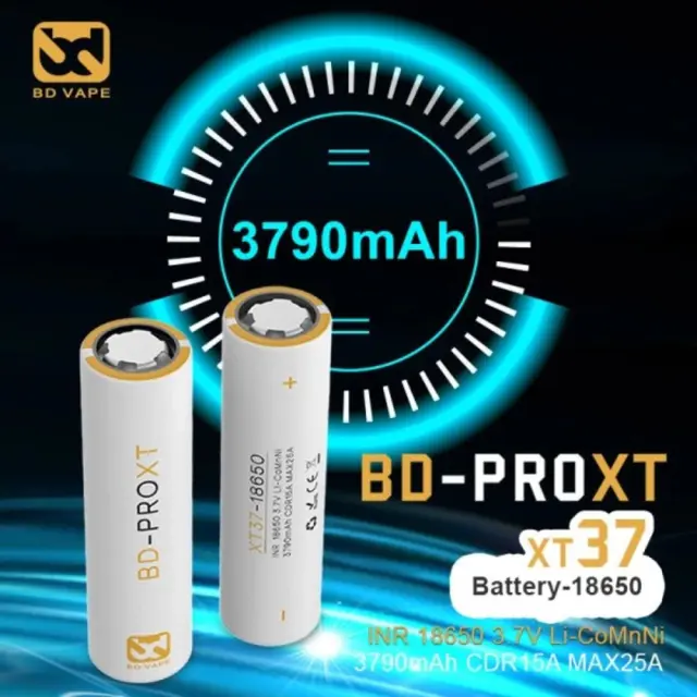 High-End Battery BD-PRO XT37 18650 3790mAh - BD Vape 2