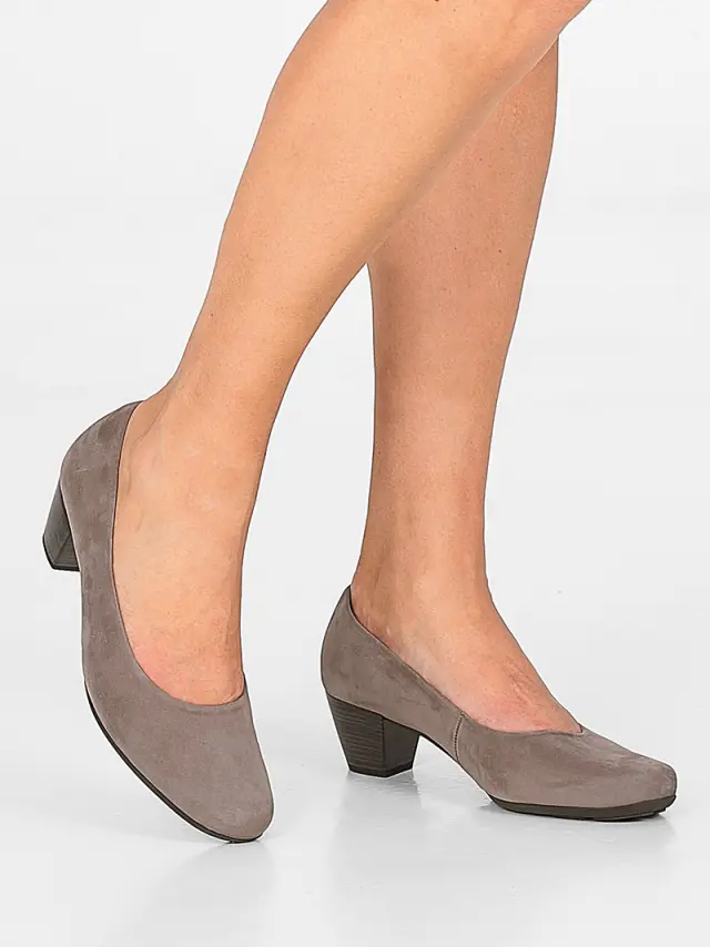 Gabor Γόβες Γυναικείο δέρμα Nubuck Γκρί GAB/02120 31-FUMO 2