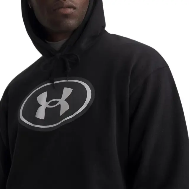 Under Armour Rival Fleece Branded Hoodie (6013456-008) - Μαύρο 3