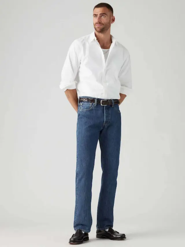 LEVI'S® MEN'S 501® ORIGINAL FIT JEANS - STONEWASH Blue 2