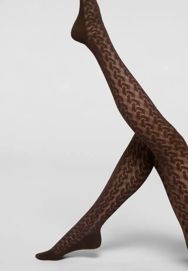 Oroblu Eco Waves Καλσόν Bio-Derived Sneakers Tights Σοκολατί 40 Den 3