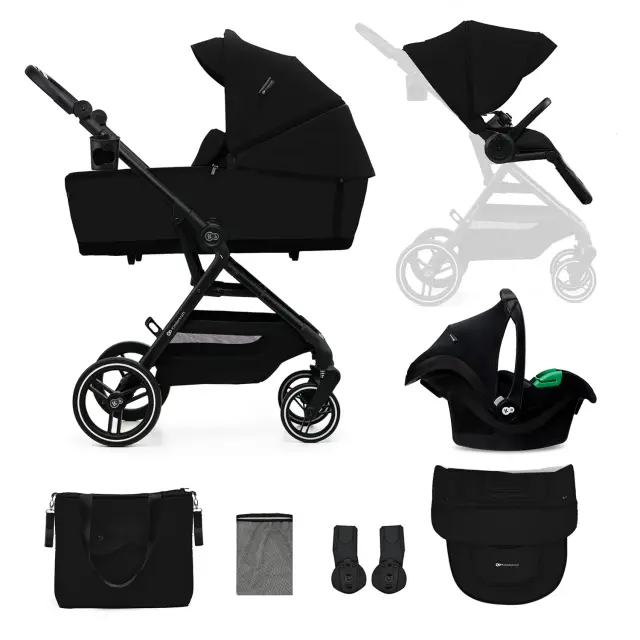 Kinderkraft Yoxi Πολυκαρότσι 3 σε 1 Pure Black