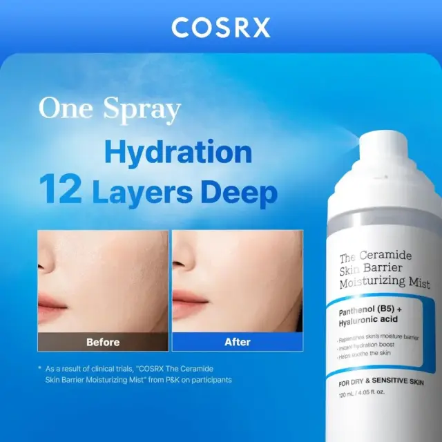 COSRX The Ceramide Skin Barrier Moisturizing Mist - Ενυδατικό mist για ξηρές και ευαίσθητες επιδερμίδες 2