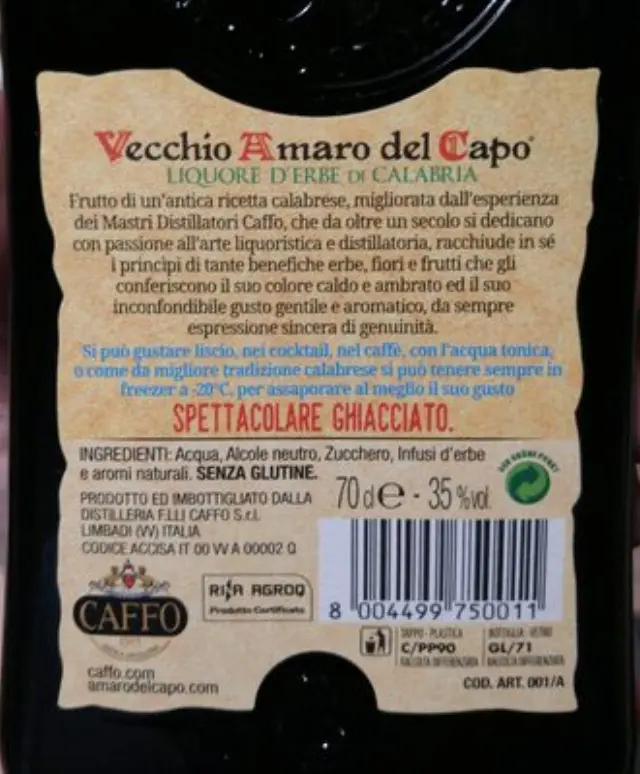 VECCHIO AMARO DEL CAPO 700ml 3