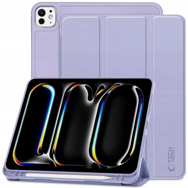 Tech-protect Sc με Βάση για Pen Apple iPad Pro 13" 7th / 8th / 2024-2025 Violet