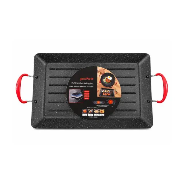 Αντικολλητική Πλάκα Ψησίματος & Grill 42,5x27cm με Αντικολλητική Επίστρωση και Μεταλλικές Λαβές - Non-Stick Baking & Grill Tray 0248038