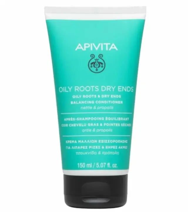 Apivita Balancing Conditioner Κρέμα Μαλλιών για Λιπαρές Ρίζες και Ξηρές Άκρες με Τσουκνίδα και Πρόπολη, 150ml