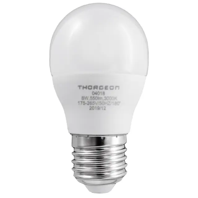 LED Light bulb 8W E27 P45 3000K 550lm