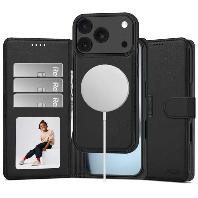 Tech-protect Wallet Magsafe Iphone 17 Pro Max / 18 Pro Max Matte Black