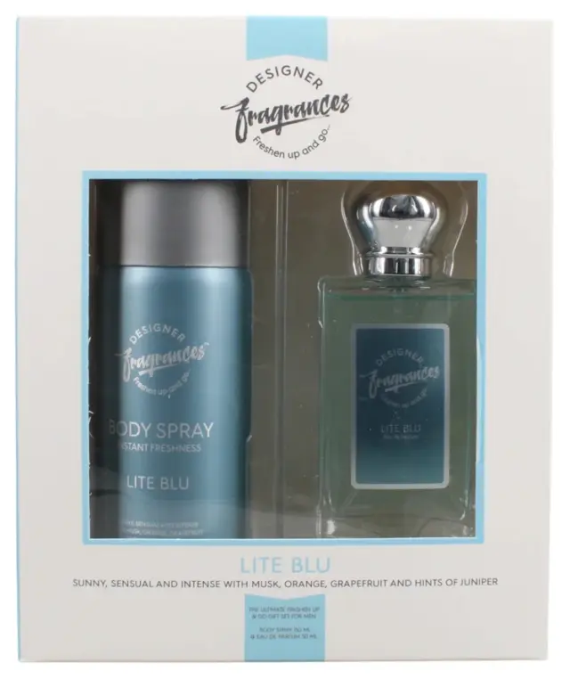 Designer Fragrances Lite Blue Ανδρικό Σετ Δώρου 2τμχ: Eau De Parfum 50ml + Deodorant Spray 150ml