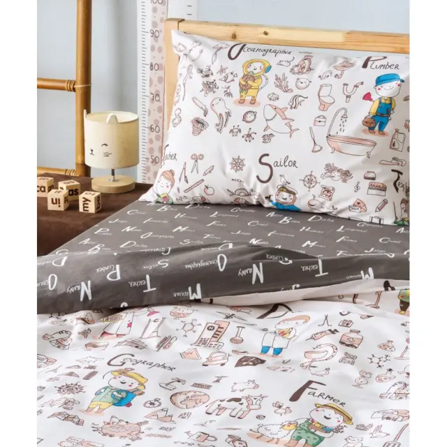 Σετ Παιδικά Σεντόνια Μονά 3 Τεμαχίων Kentia Wali 160x270 3