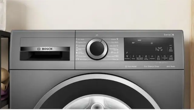 Bosch Πλυντήριο Ρούχων 9kg με Τεχνολογία Ατμού 1400 Στροφών Iron Assist Inox WGG244ZREU 2