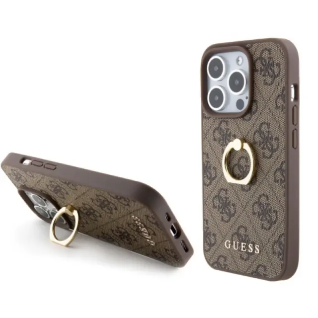 Guess iPhone 15 Pro Hardcase - Με βάση δαχτυλιδιού