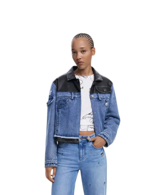 Desigual - Γυναικείο Παντελόνι Τζιν Minimi Mickey Cullote 25WWDD17-5053 Μπλε - 34 3