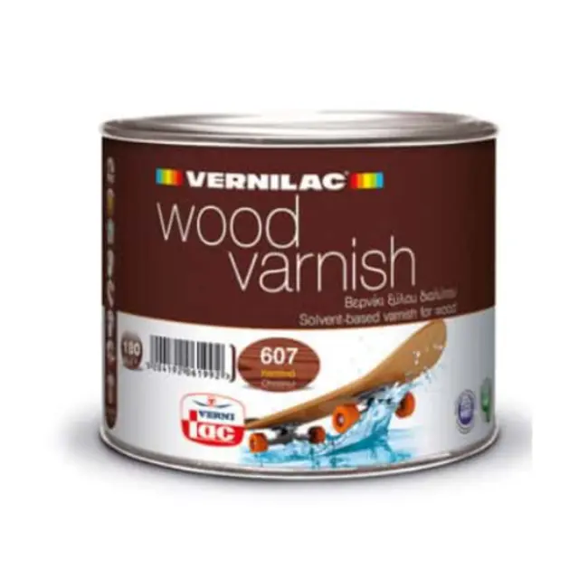 VERNILAC WOOD VARNISH 607 ΚΑΣΤΑΝΙΑ ΣΑΤΙΝΕ 180ml
