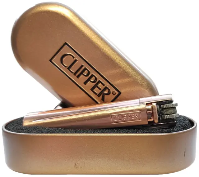 Clipper Αναπτήρας Μεταλλικός Μεγάλος - Rose Gold Metal 2