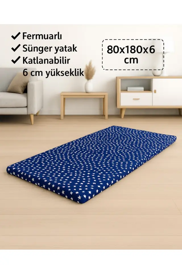 Stewehome Στρώμα αφρού για δάπεδο και κάμπινγκ 180x80x6 cm