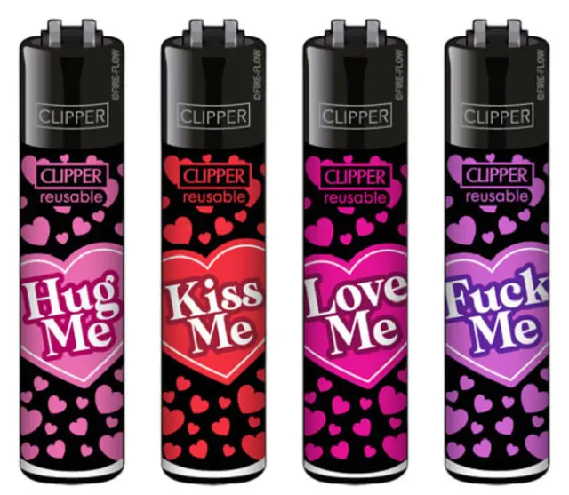 Clipper Αναπτήρας Μεγάλος - Kiss Me #2 (Ειδική Εκδοση 18+)