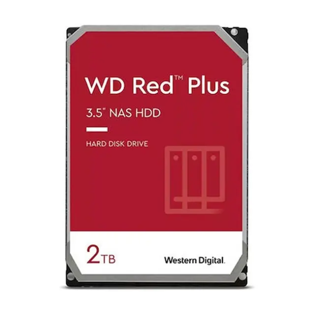 Western Digital Σκληρός Δίσκος Red Plus NAS 2TB 5400RPM Sata III (WD20EFPX)
