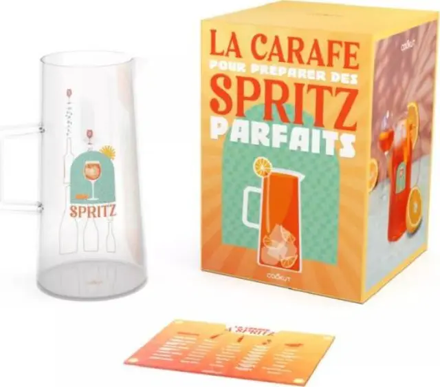 Cookut Κανάτα Σερβιρίσματος Γυάλινη Spritz OS 700ml Λευκή