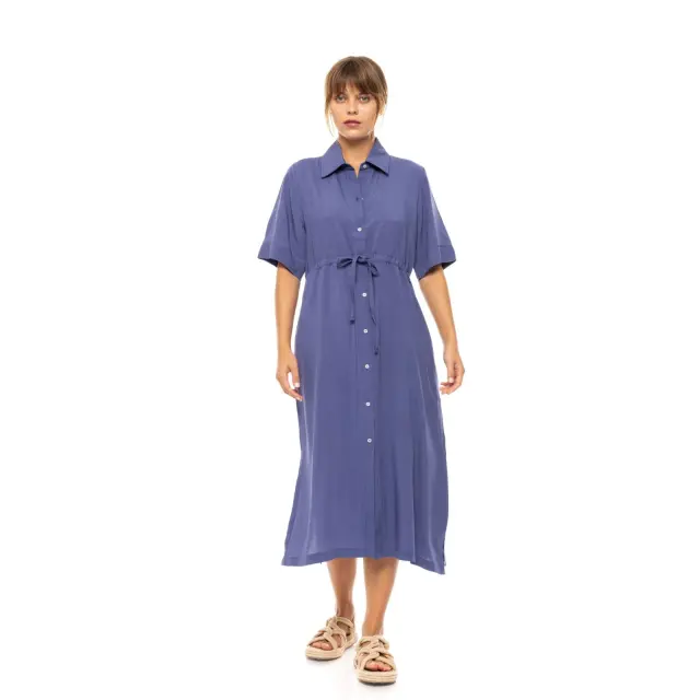 Beachwear Midi Solid BN-296 Black Pink Label Beachwear