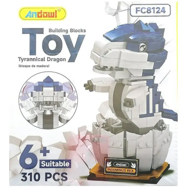Andowl FC8124 Τουβλάκια Μωρό Τυρρανόσαυρος για 6+ Ετών 310τμχ 2