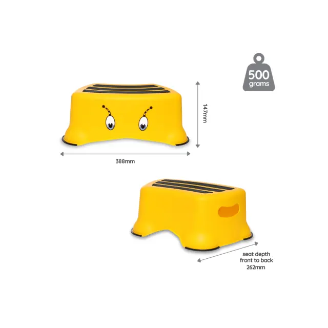 MYCARRYPOTTY My Little Step Stool - Εκπαιδευτικό σκαλοπατάκι / Μελισσούλα κίτρινη 3