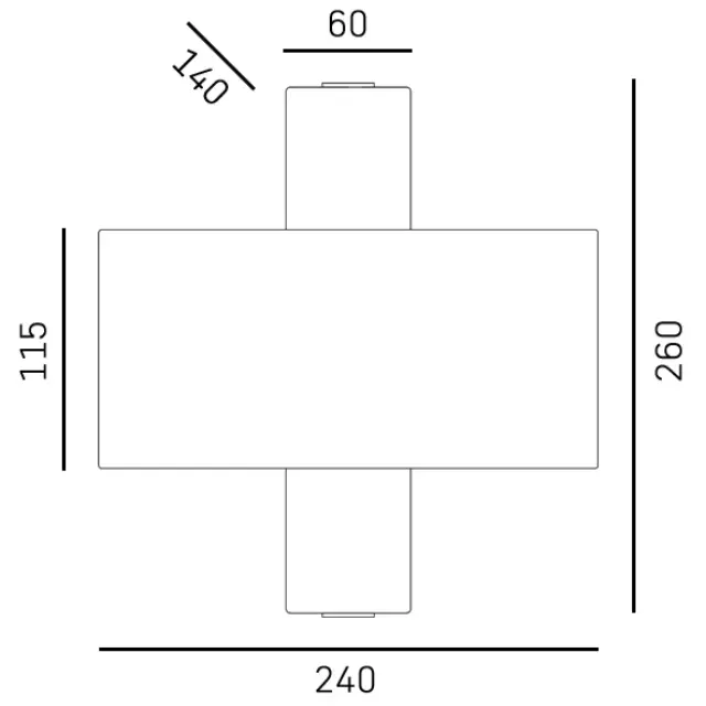 Απλίκα HADLEY W02586AU-WH – Οριζόντια Κομψότητα & Πολυτελή Υλικά Μαύρο Χρυσό 3