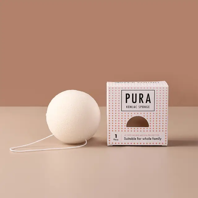 Sister Young Pura Konjac Sponge White Καθαρό Φυσικό Σφουγγάρι Konjac 2