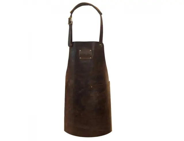 Δερμάτινη Παιδική Ποδιά Λαιμού Doxx Amsterdam Smooth Leather Kids Apron με ρυθμιζόμενα λουράκια - Chestnut