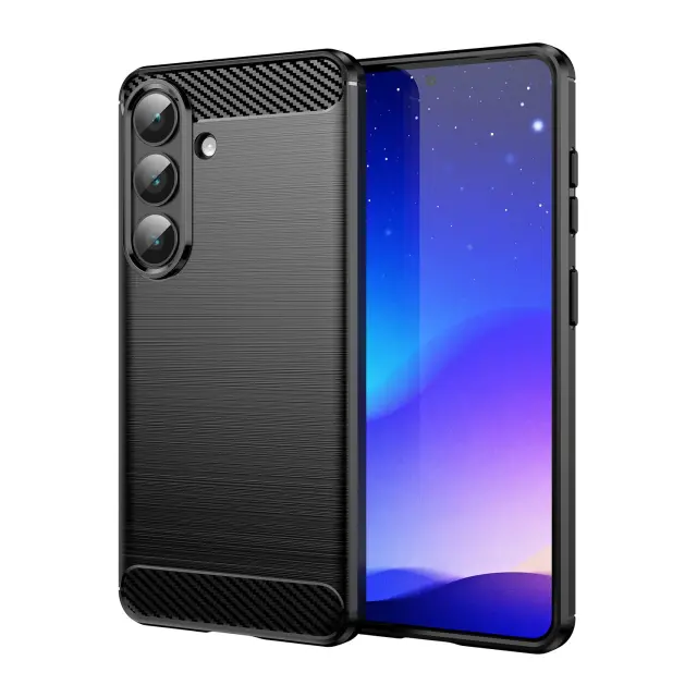 Θήκη Carbon και Tempered Glass για Galaxy S26 Plus- Black OEM 2