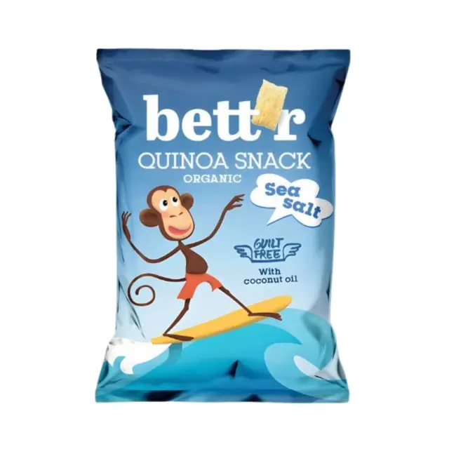Βιολογικό Σνακ με Kινόα & Θαλασσινό Αλάτι 50g - Bettr