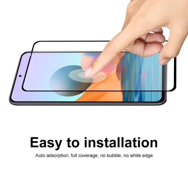 Tempered Glass Αντιχαρακτικό Τζάμι Προστασίας Full Cover για Xiaomi Redmi Note 10 Pro - Black OEM 2