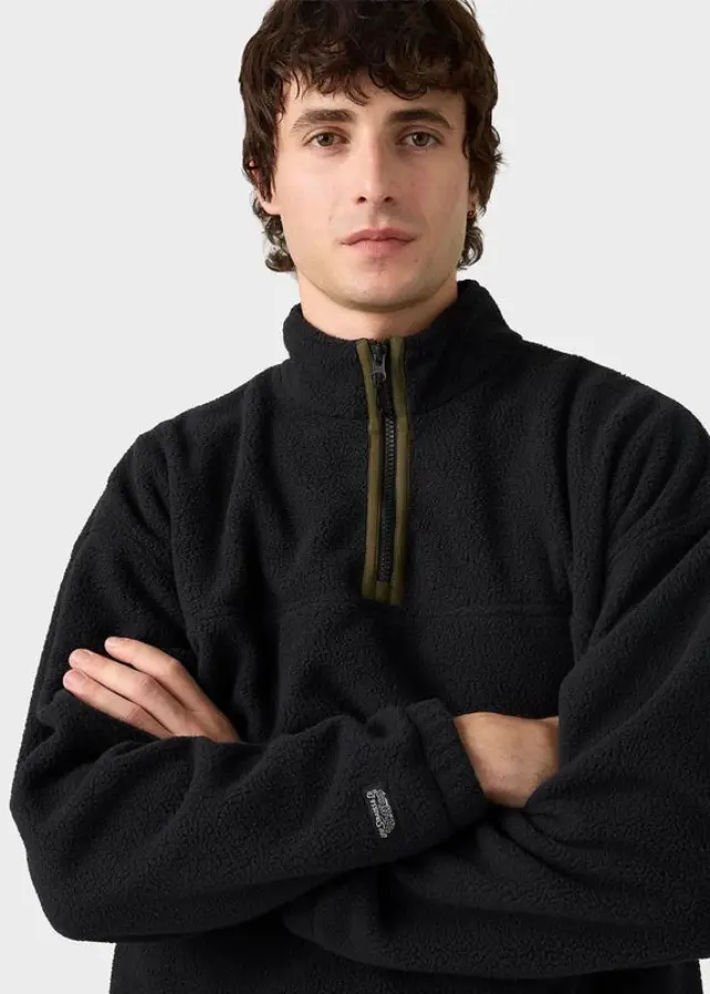 REDWOOD HALF ZIP BLACKS - REDWOOD HALF ZIP JET BLACK Jet Black 3