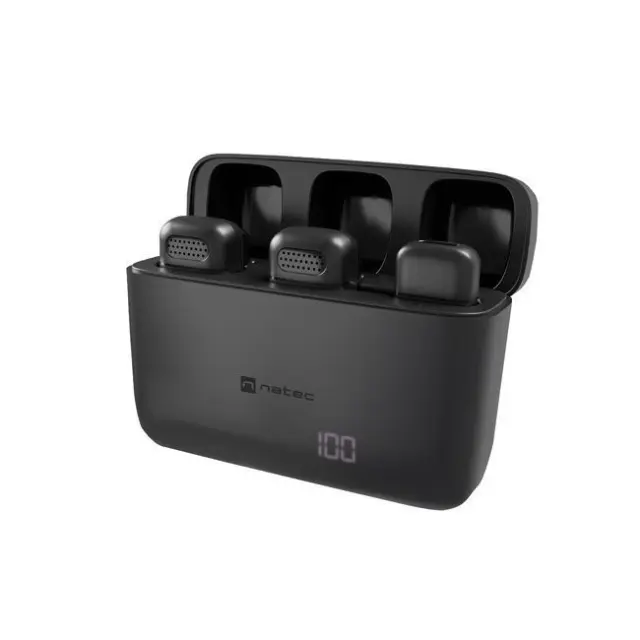 Natec Μικρόφωνο Hopper Tie Wireless Lightning 2pcs (NMI-2256)
