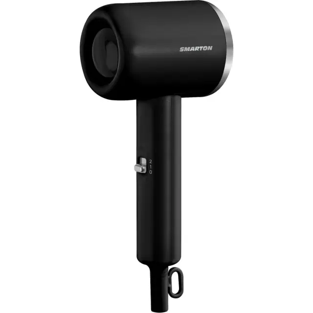 Σεσουάρ Μαλλιών Ταξιδίου Smarton HD 300 1000W με 2 Επίπεδα Ισχύος και Θερμοκρασίας Μαύρο
