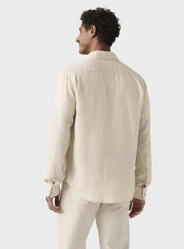 Sunset 1 Pocket Standard Neutrals PUMICE STONE COTTON LINEN 2