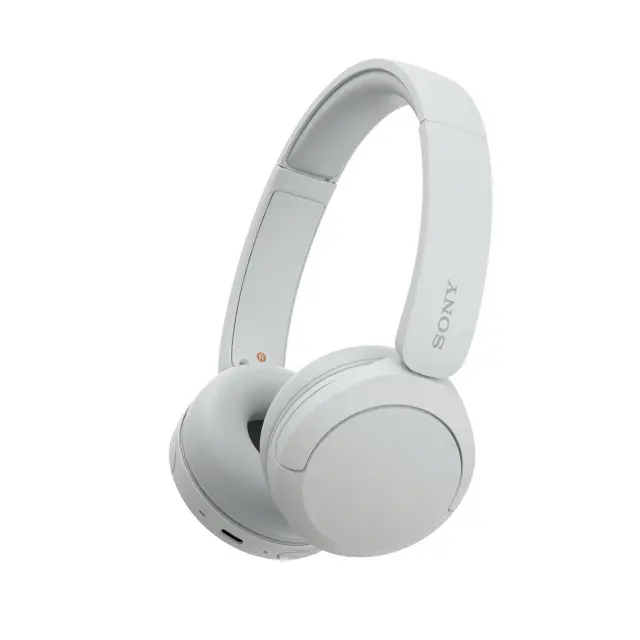 Sony WH-CH520 Ασύρματα / Ενσύρματα On Ear Ακουστικά με 50 ώρες Λειτουργίας και Quick Charge Λευκά WH-CH520W