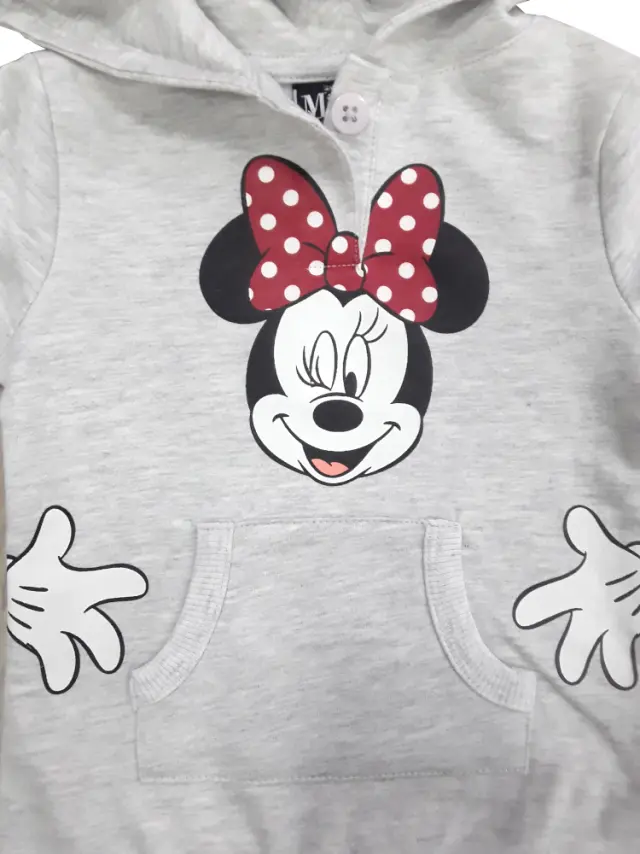 Μπλούζα με Κουκούλα Φούτερ Grey Minnie 8030262 - 12 M (80cm) 2