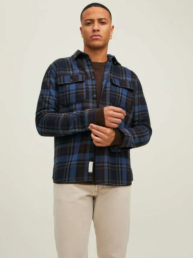 JPRBLUDARREN CHECK OVERSHIRT L/S CPO Salute - M 2