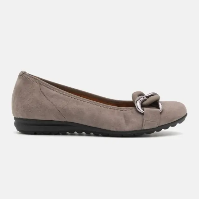 Gabor Μπαλαρίνες Γυναικείο δέρμα Nubuck Γκρί GAB/62625 33-FUMO